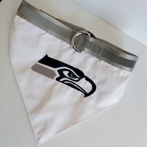 Pets First Seahawks Reflective Bandana Dog Collar